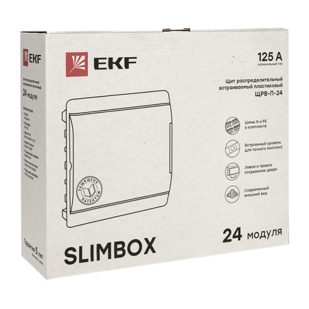 Щит распределительный ЩРВ-П-24 "SlimBox" белая дверца IP41 PROxima EKF