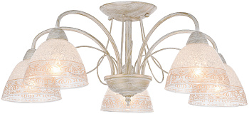 Люстра потолочная Золото/Бежевый 5*Е14 352-007-05 VELANTE