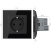 Розетка электрическая + USB type-C с блоком питания 18W Livolo 1 пост Черная VL-C7CTF16A.UC18W-2BP Розетка электрическая + USB type-C с блоком питания 18W Livolo 1 пост Черная VL-C7CTF16A.UC18W-2BP