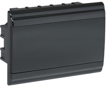 Корпус пластиковый ЩРВ-П-12 модулей встраиваемый черный IP41 PRIME IEK