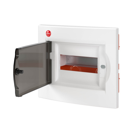 ЩРв-П-8, IP41, белый, с клеммным блоком 63А DKC