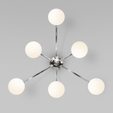 Потолочная люстра с плафонами 6*E27 40Вт хром IP20 (30177/6 хром) Eurosvet