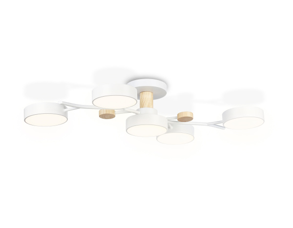 Подвесной светодиодный светильник FL4834/5 WH белый 3000K-6400K 70W 830*400*160 (ПДУ ИК) Ambrella Light