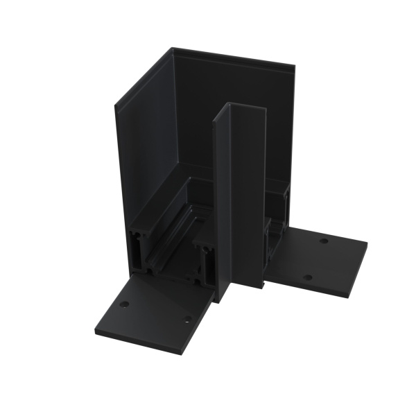 Угловой коннектор для магнитного шинопровода Алюминий Серебро TRA004CL-21B Technical