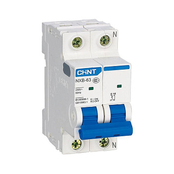 Выключатель автоматический ВА МОД NXB-63 1П+N 2А 6кА В CHINT