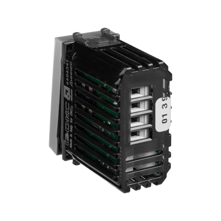 Диммер кнопочный модульный для LED ламп, "Avanti", "Закаленная сталь", 1модуль DKC