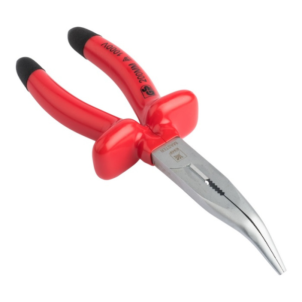 Длинногубцы изогнутые Master 200 мм 1000В Basic EKF