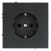 Розетка встраиваемая Voltum S70 с заземлением 16А, (графит)