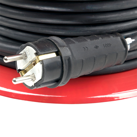 Удлинитель на катушке "Гефест 2,0" 4 гнезда 30м с заземлением и предохранителем КГ 3*2,5 16А/3,5кВт PROxima EKF