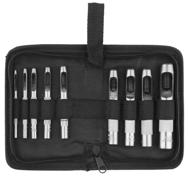 Набор Пробойники для кожи "Мастер", 2-13мм, 9шт ЗУБР