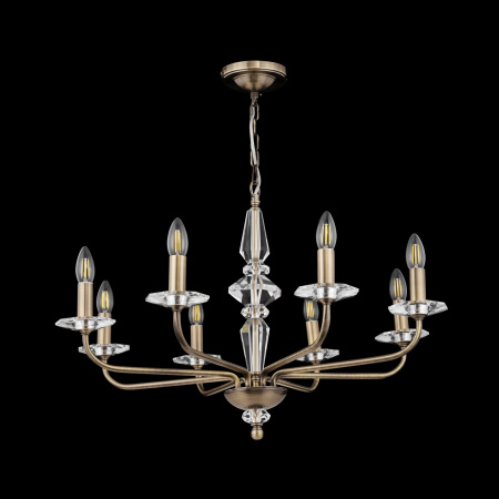 Люстра 8*E14 60Вт Бронза IP20 Monte Carlo DIA091CL-08BZ Maytoni