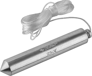 Отвес "Мастер" строительный со шнуром, в пластиковом контейнере, 250 г ЗУБР