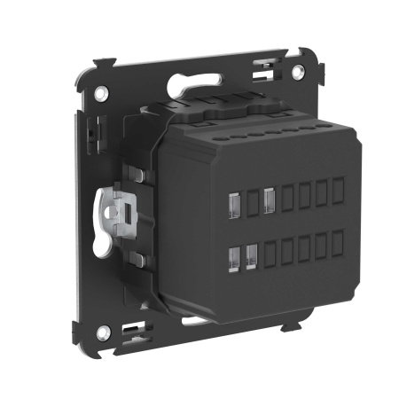 Механизм управления вентиляторами в стену, "Avanti", "Закаленная сталь" DKC