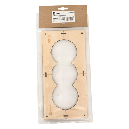 Шаблон для подрозетников c 3 отв, диам, 82 мм Expert EKF