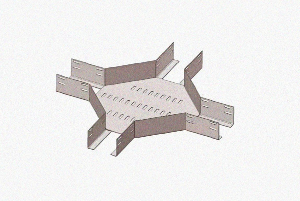 Лоток крестообразный глухой КМГ 250х65 У3, окрашенный, S1,5