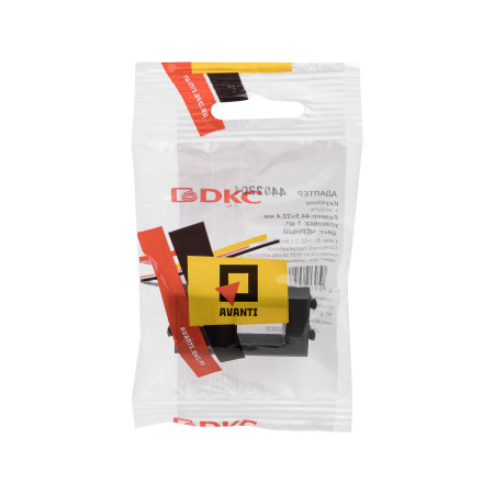 Адаптер для Keystone, "Avanti", "Черный квадрат", 1 модуль DKC