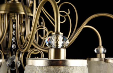 Потолочный светильник 8*E14 40Вт Бронза Антик IP20 Driana FR2405-PL-08-BZ Freya