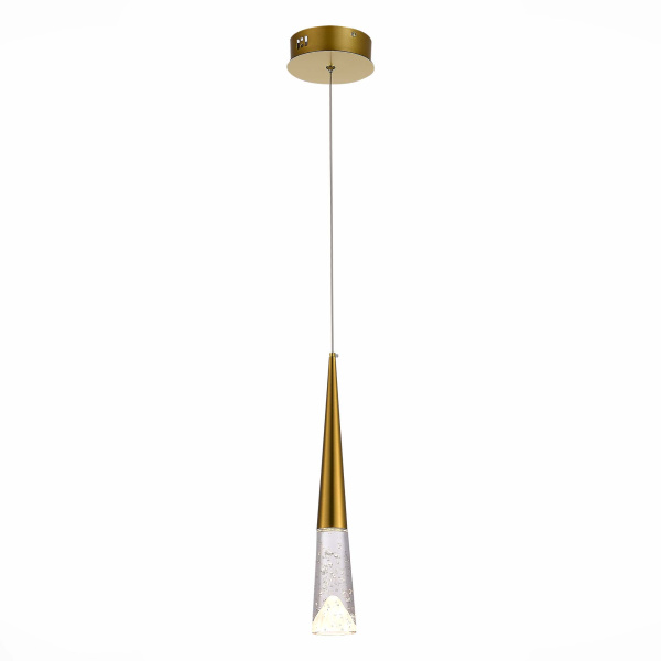 Люстра подвесная Золотистый/Прозрачный LED 1*3Вт 3000К SL6111.203.01 ST LUCE