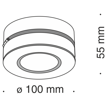Потолочный светильник 12Вт 3000K Черный IP20 Magic C022CL-L12B Technical