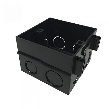 Квадратная монтажная коробка размер 81х81 наружные габариты Livolo