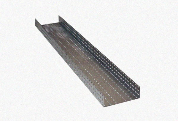 Лоток перфорированный ЛМ 300х65х3000 УТ1,5, оцинкованный лист, S1,0
