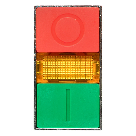 Кнопка LAY5-BW8465 "I-O" прямоугольная 230В NO+NC PROxima EKF