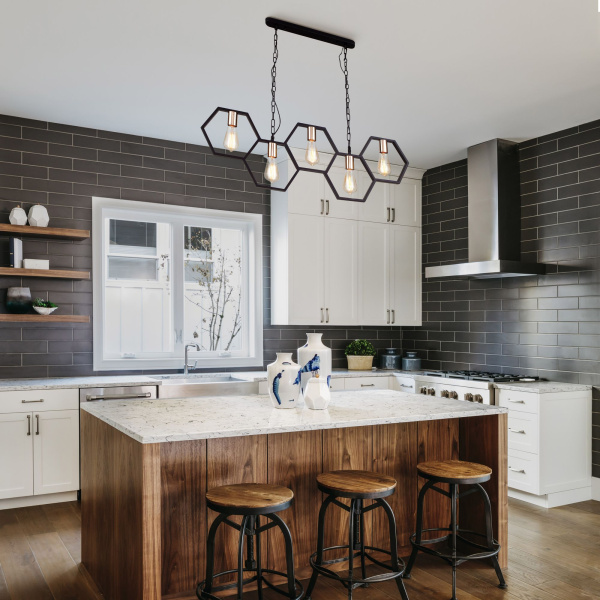 Подвесной светильник в стиле лофт 5*E27 60Вт золотой, черный IP20 Arnia (70117/5 черный) Eurosvet