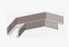 Лоток угловой глухой КГГ 250х80-90 УТ1,5 поворот на 90, оцинкованный лист, S1,5