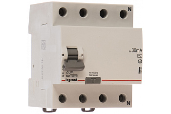 Устройство защитного отключения УЗО 4П 25А 30мА АС 4,5кА RX3 Legrand