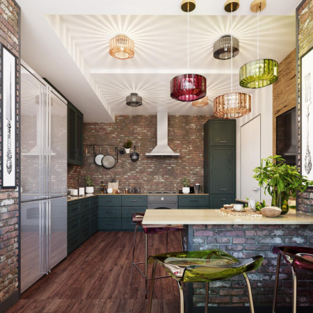 Св-к потолочный E27 1*60W BINGA янтарный/бронзовый ODEON LIGHT