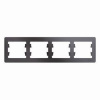 GLOSSA  Рамка горизонтальная 4-м . графит IP20 Schneider Electric