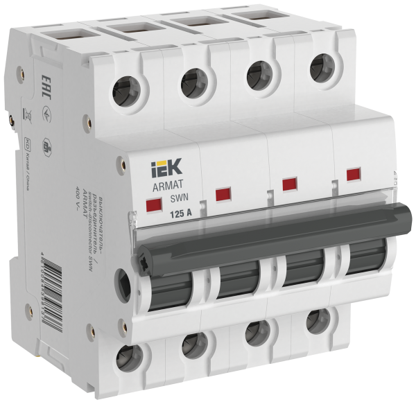 Выключатель-разъединитель SWN 4П 125А ARMAT IEK