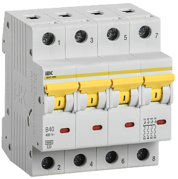 Выключатель автоматический ВА МОД ВА47-60M 4П 40А 6кА В IEK