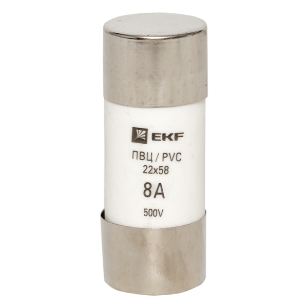 Плавкая вставка цилиндрическая ПВЦ (22х58) 8А PROxima EKF