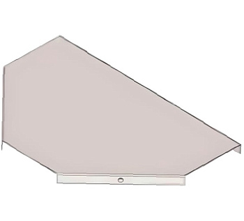 Крышка к тройниковому лотку замковому КЛТЗ 400 (Rп300) УХЛ1, радиус поворота трассы 300 мм, горячее цинкование, S1,5