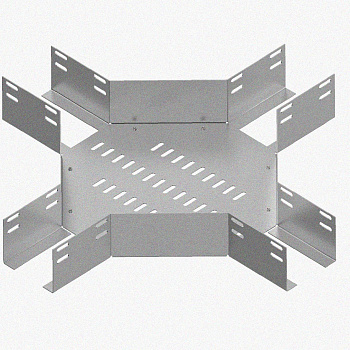 Лоток крестообразный перфорированный КМ 300х50 УТ1,5, оцинкованный лист S1,5