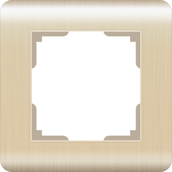 Stream Рамка горизонт/вертик 1 пост . шампань IP20 Werkel