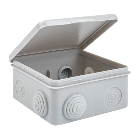 Коробка распределительная КМР-030-014 с крышкой наружная (100х100х55), 8 мембранных вводов IP54 розничный стикер PROxima EKF