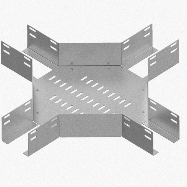 Лоток крестообразный перфорированный КМ 300х50 УТ1,5, оцинкованный лист S1,5