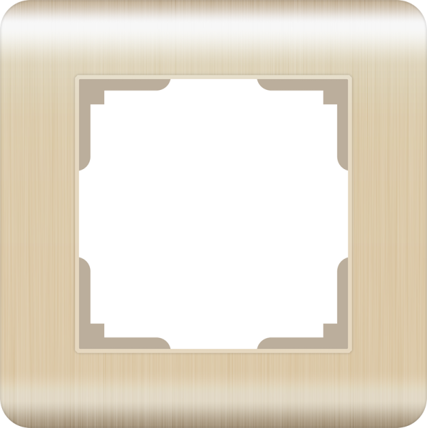 Stream Рамка горизонт/вертик 1 пост . шампань IP20 Werkel