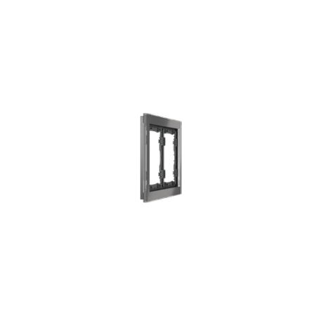 Рамка стеклянная Voltum S70 на 2 поста, (графит, стекло)