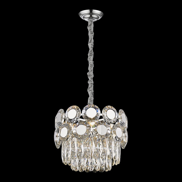 Люстра подвесная Хром/Прозрачный E14 5*40Вт WE134.05.103 WERTMARK