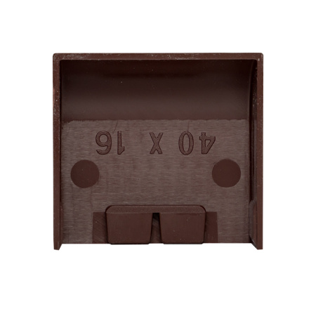 Заглушка (40х16) (4 шт) темное дерево EKF-Plast