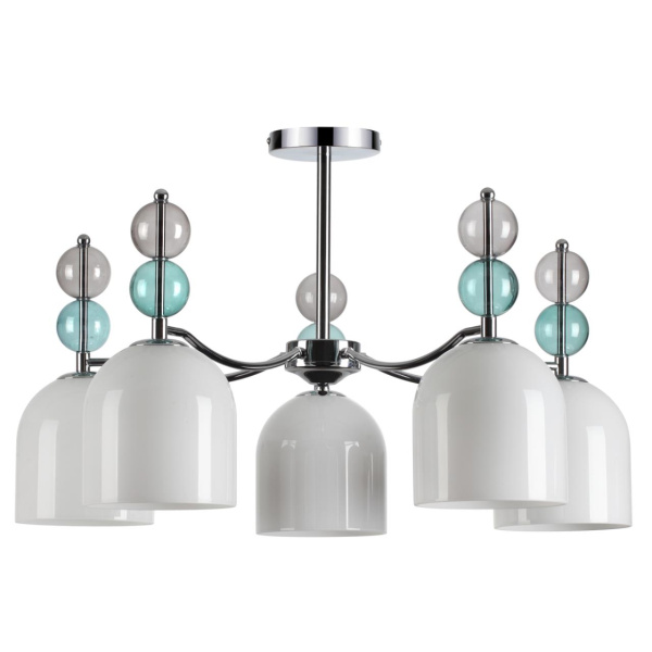 Люстра потолочная E27 5*40W 220V GILLIAN хром LUMION