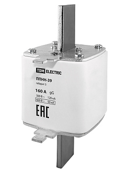 Плавкая вставка предохранителя ППНН-39, габарит 3, 160А TDM