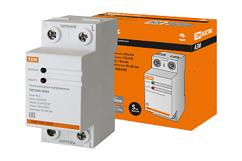 Реле напряжения 1ф серии АЗМ 40А-230В TDM