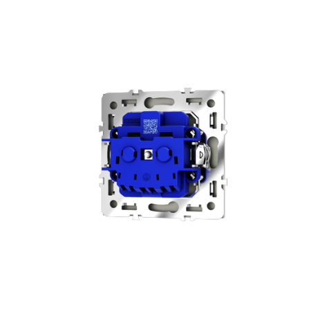 Розетка встраиваемая Voltum S70 с заземлением и защитными шторками, 16А, (сталь)