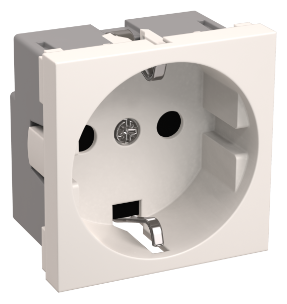 ПРАЙМЕР Розетка в кабель-канал с заземлением, со шторками РКС-20-30-П-К белая IP20 IEK