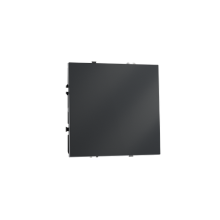 Выключатель с самовозвратом встраиваемый Voltum S70 одноклавишный 10А, (графит)