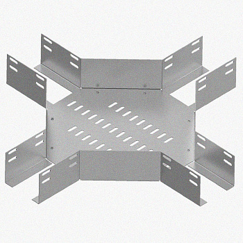 Лоток крестообразный перфорированный КМ 50х50 УХЛ1, оцинкованный лист S1,5